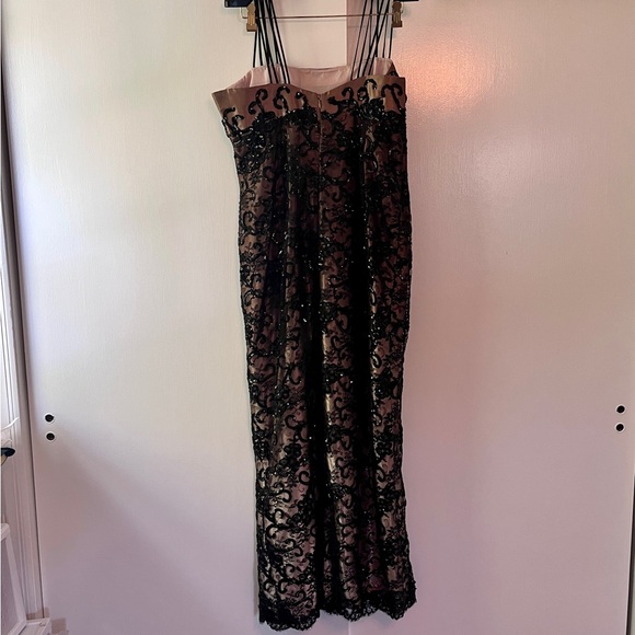 Vintage San Carlin Dresses Embroidered Maxi Gown - Picture 9 of 10